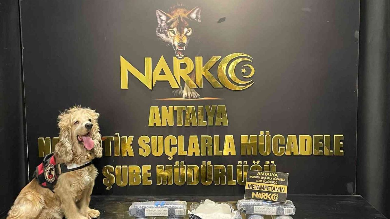 Antalya’da 6 kilo 512 gram metamfetamin ele geçirildi: 7 gözaltı