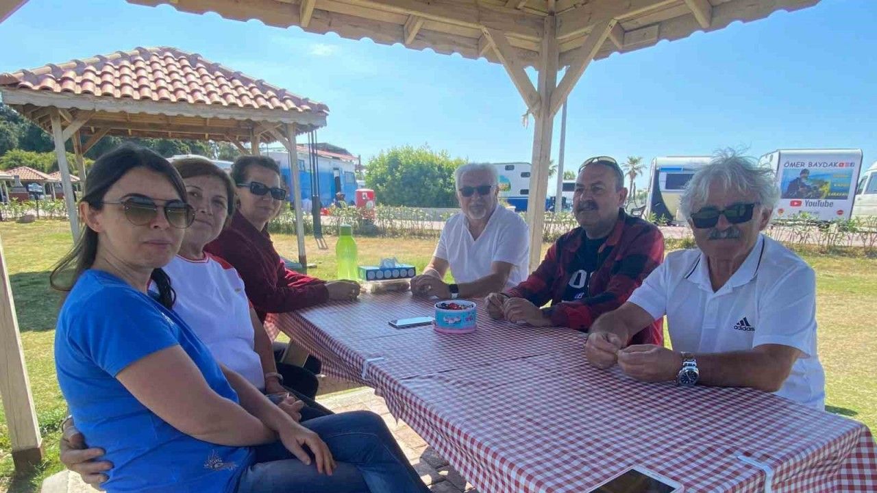Antalya’da bayramda tatilcilerin tercihi karavanlar oldu