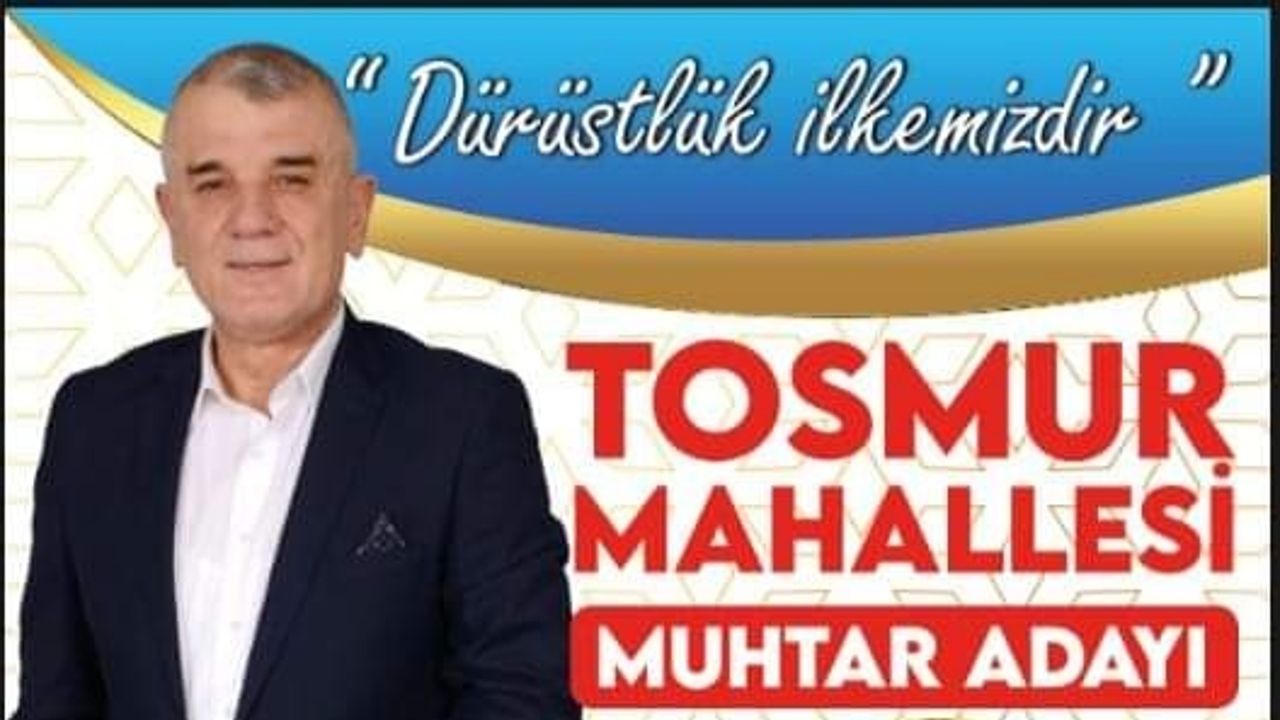 Yakup Gündoğan TOSMUR'A yeniden aday