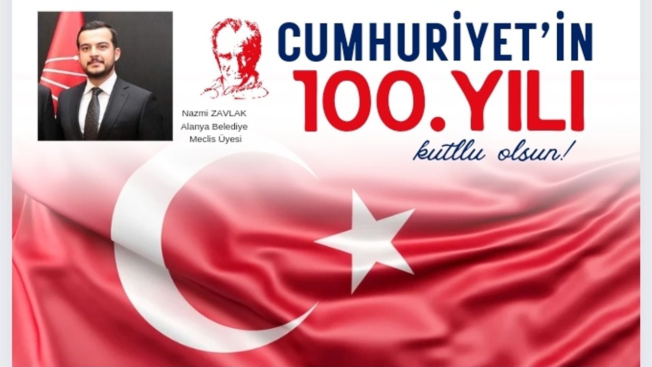 Nazmi Zavlak Cumhuriyet Bayramı 100'ncü yıl kutlaması