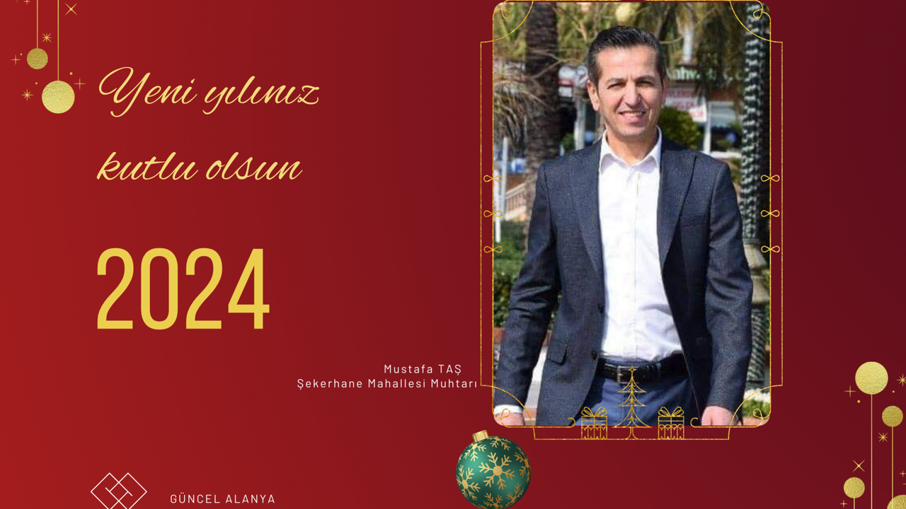 Şekerhane Muhtarı Mustafa Taş yeni yıl kutlaması