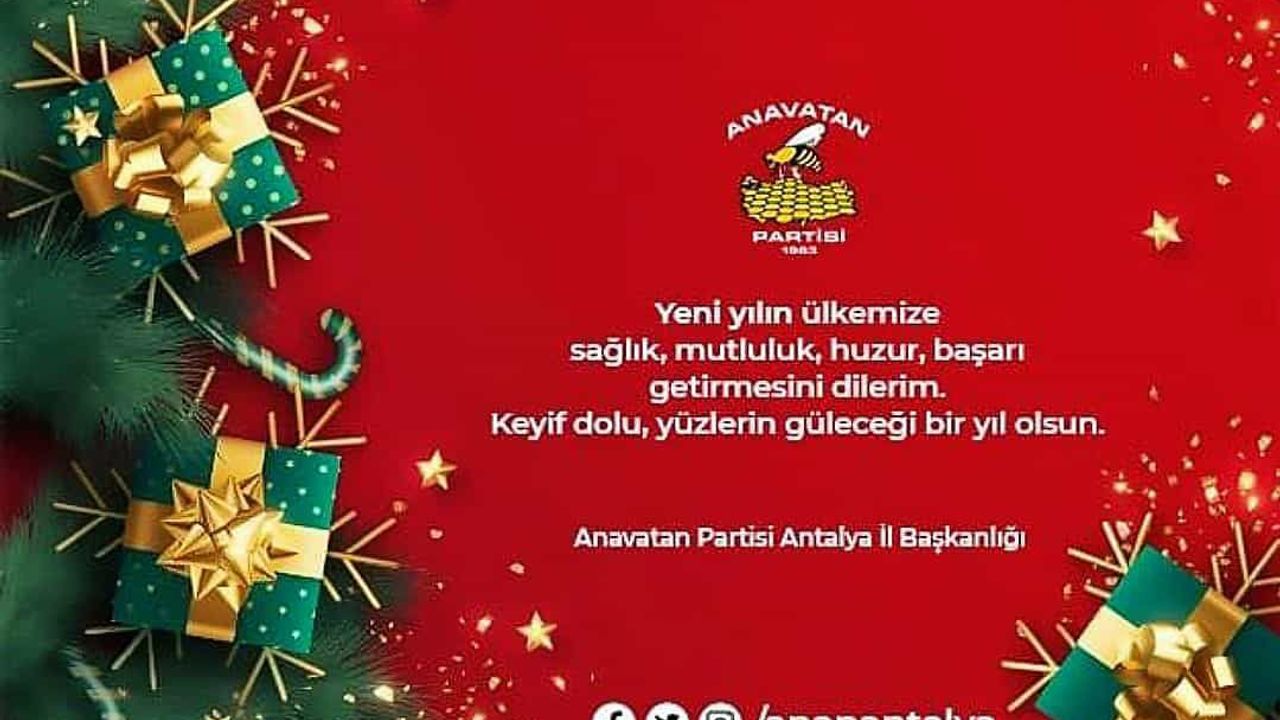 Anavatan Partisi Murat Kurt yeni yıl kutlaması