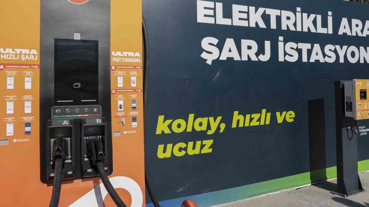 Büyükşehir Belediyesi 25 elektrikli araç şarj istasyonu kurdu