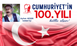 Sanatçı Ayhan Keser Cumhuriyet Bayramı 100'ncü yıl kutlaması