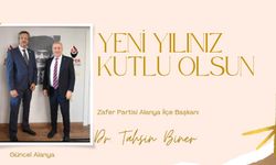 Zafer Partisi Alanya İlçe Başkanı Dr. Tahsin Biner yılbaşı kutlaması