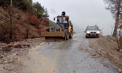 Alanya yollarında kış mesaisi sürüyor