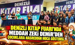 DENİZLİ KİTAP FUARI’NDA MEDDAH ZEKİ DEMİR’DEN ÇOCUKLARA NASREDDİN HOCA GÖSTERİSİ