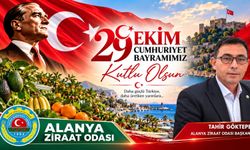 Alanya Ziraat Odası Başkanı Tahir Göktepe Cumhuriyet Bayramı kutlaması