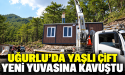 UĞURLU’DA YAŞLI ÇİFT YENİ YUVASINA KAVUŞTU