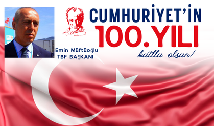 TBF Başkanı Emin Müftüoğlu Cumhuriyet Bayramı 100'ncü yıl kutlaması