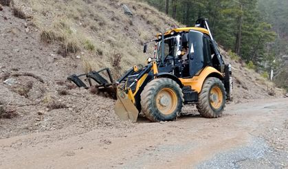Alanya yollarında kış mesaisi sürüyor