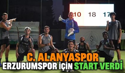 C. Alanyaspor, Erzurumspor icin start verdi