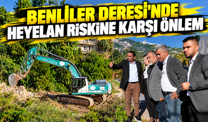 BENLİLER DERESI'NDE HEYELAN RİSKİNE KARŞI ÖNLEM