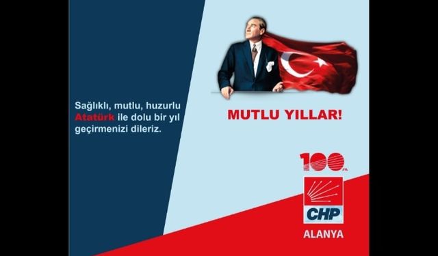 CHP ALANYA yeni yıl kutlaması