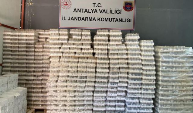 Antalya’da jandarmadan kaçak içki operasyonu