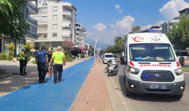 Aynı yöne giden motosikletler çarpıştı: 1 yaralı