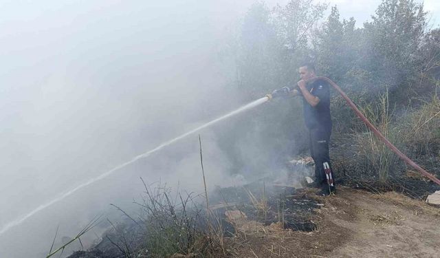 Makilik alana bırakılan çöplerin neden olduğu yangına muhtar isyan etti: “Önce çöp döküyorlar, sonra yakıyorlar”