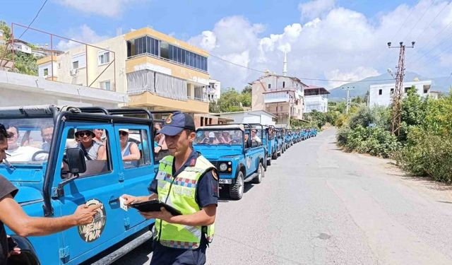 Alanya’da safari araçlarına yönelik denetim