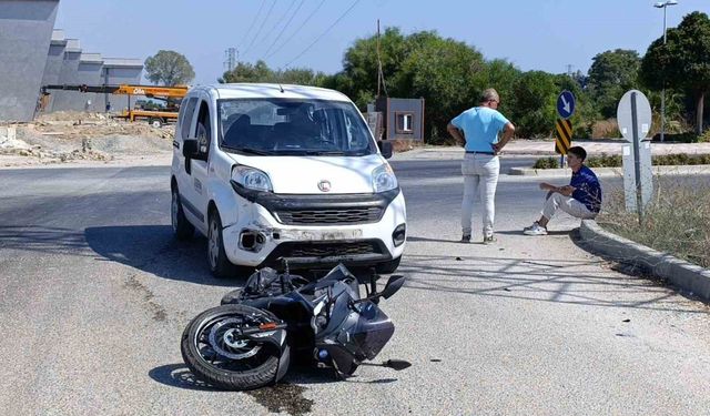 Manavgat’ta motosiklet kazası: 1 yaralı