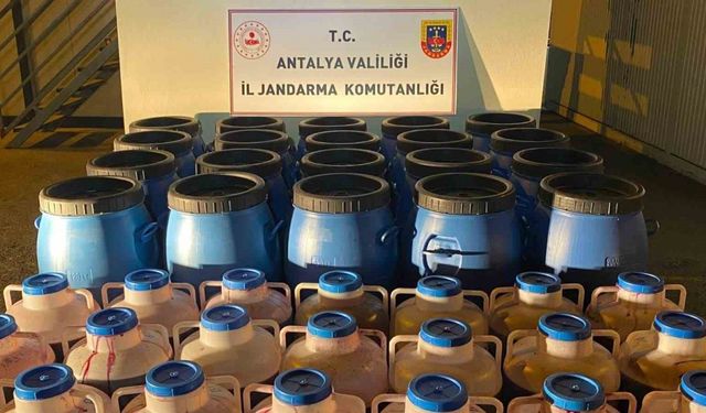 4 bin litre kaçak ve sahte alkol ele geçirildi