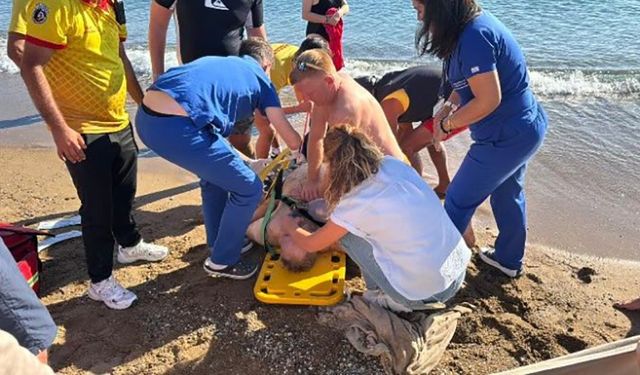 Plajda rahatsızlanan Alman turist hastane yolunda hayatını kaybetti