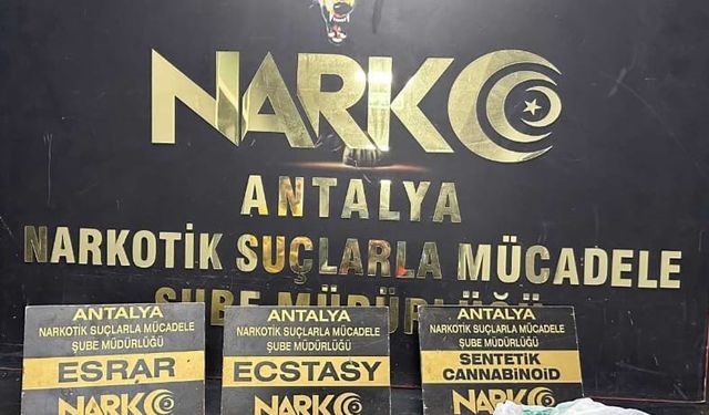 Antalya’da zehir tacirlerine darbe: Son 1 haftada 19 tutuklama