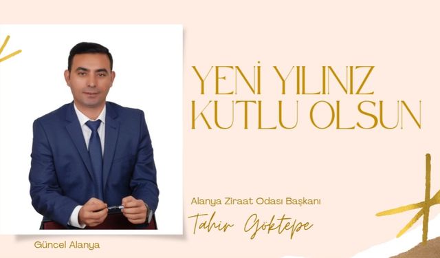 Ziraat Odası Başkanı Tahir Göktepe yılbaşı kutlaması