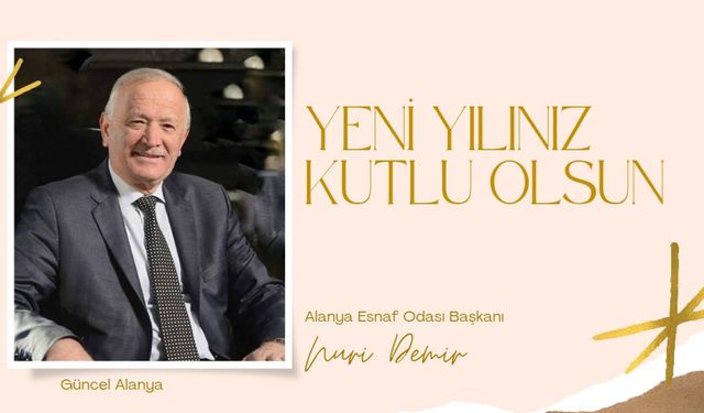Esnaf Odası Başkanı Nuri Demir yılbaşı kutlaması