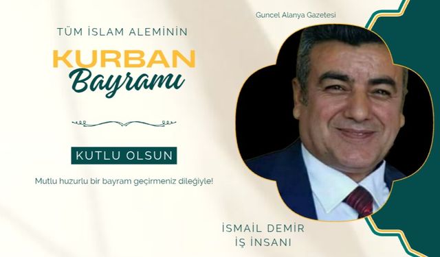 İsmail Demir bayram kutlaması