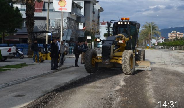 Kestel Yolu’nda bakım onarım çalışması