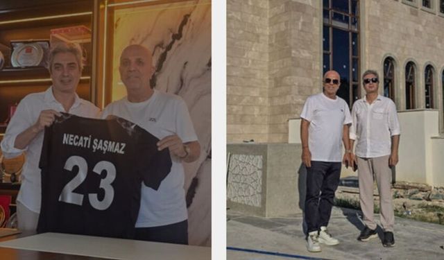 Ünlü oyuncu ve yapımcı Necat Şaşmaz'dan Başkan Çavuşoğlu'na ziyaret