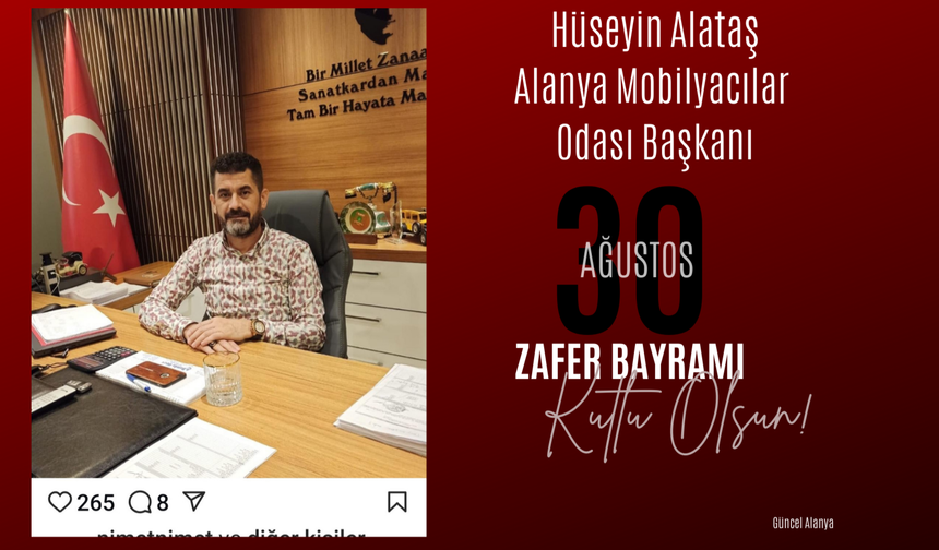 Hüseyin Alataş 30 Ağustos Zafer Bayramı kutlaması