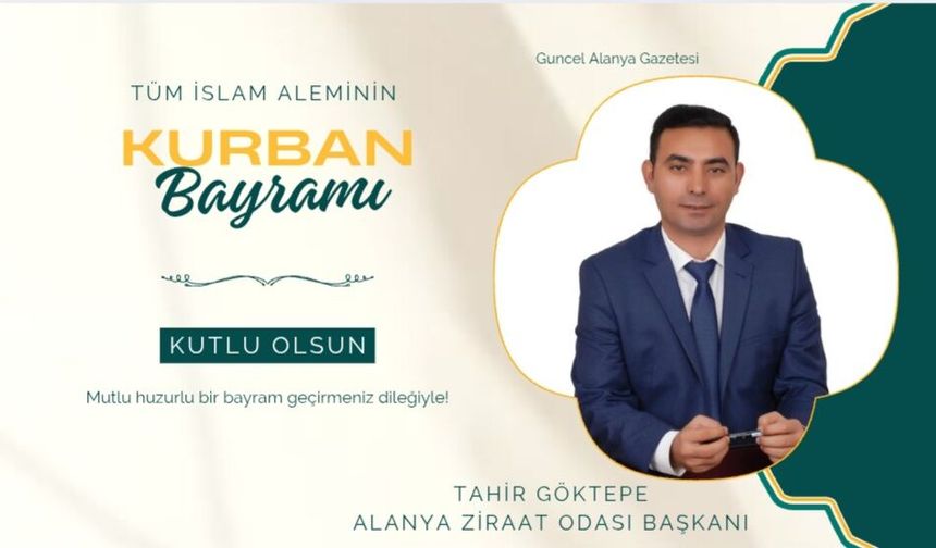 Başkan Tahir Göktepe bayram kutlaması