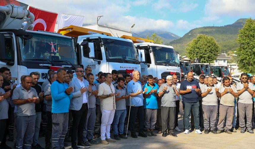 Alanya Belediyesi araç filosu güçleniyor