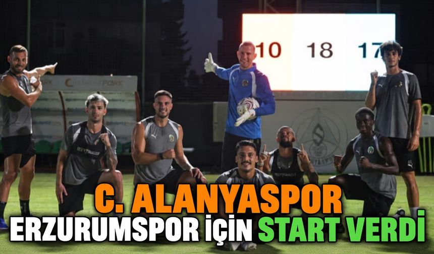 C. Alanyaspor, Erzurumspor icin start verdi