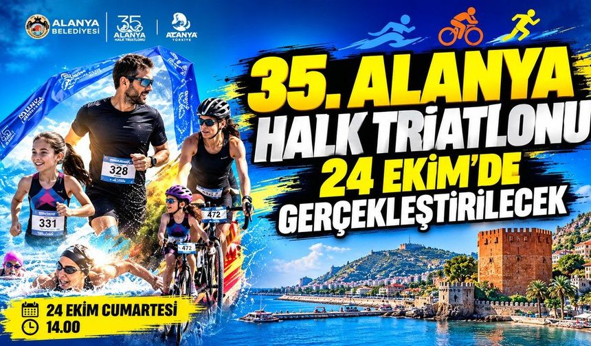 35. Alanya Halk Triatlonu 24 Ekim’de Gerçekleştirilecek