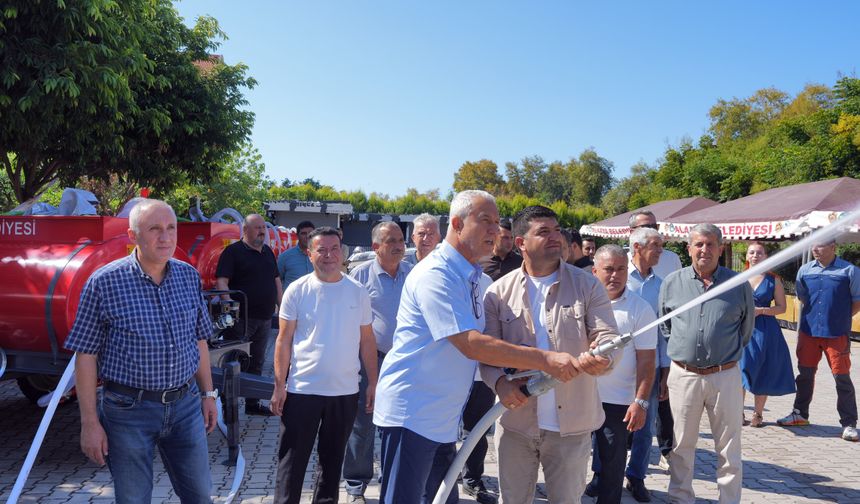 Belediyeden kırsal mahallelere yangın söndürme tankeri