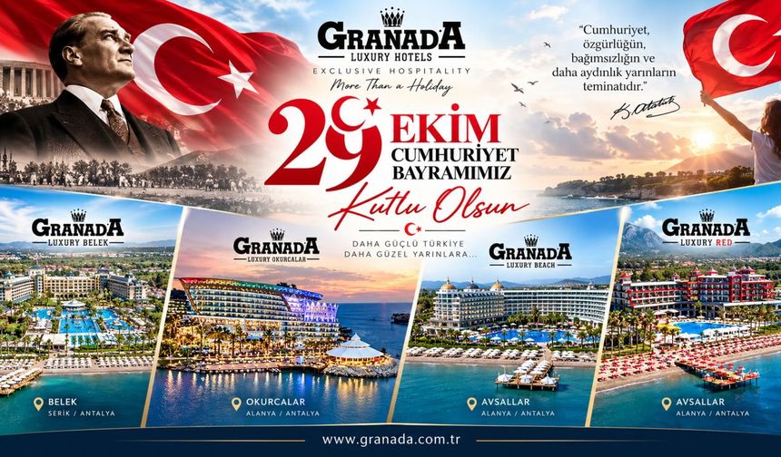Granada Otelleri Cumhuriyet Bayramı kutlamasi