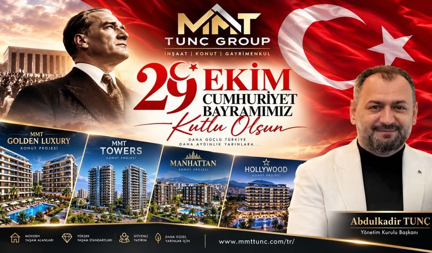 MMT Tunç Group Yönetim Kurulu Başkanı Abdulkadir Tunç Cumhuriyet Bayramı kutlaması