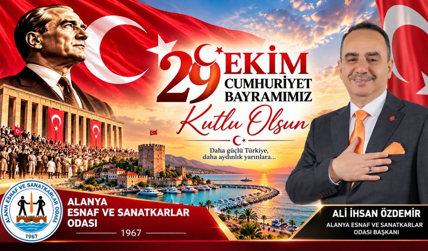 ALESO Başkanı Ali İhsan Özdemir Cumhuriyet Bayramı kutlaması