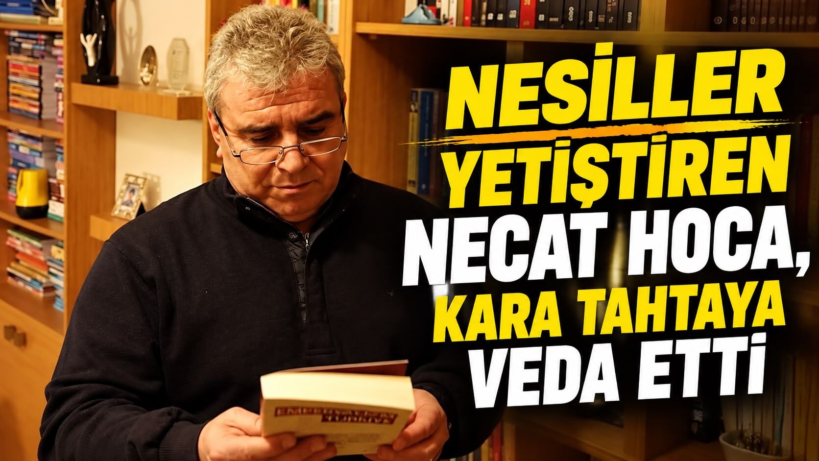 NESİLLER YETİŞTİREN NECATİ HOCA, KARA TAHTAYA VEDA ETTİ