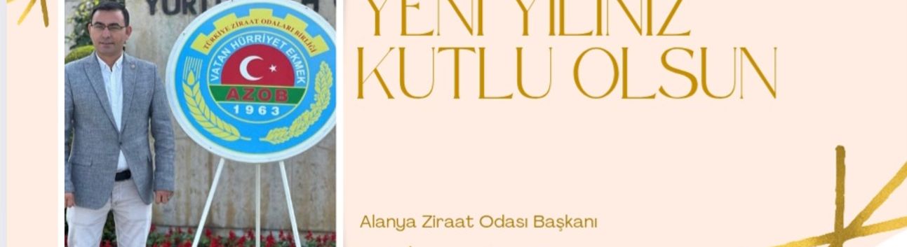 Alanya Ziraat Odası Başkanı Tahir Göktepe Yeni yıl kutlaması